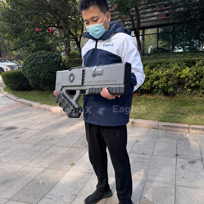 All-in-one Handheld FPV Drone Jammer met 5KM detectie detector 900MHz 1.5GHz 2.4GHz 5.8GHz 0-3km verstoring afstand 0