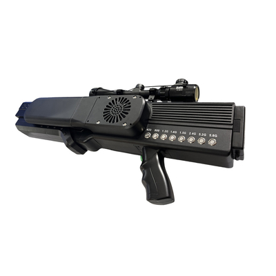 Anti FPV Drone Jammer Gun 1.5KM High Power Broadband Long Range Interferentie