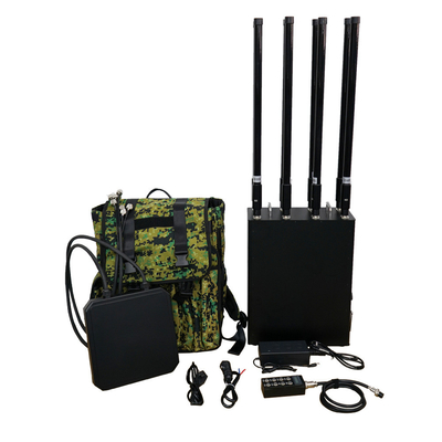 1.5KM ~ 2KM Range Drone Jammer UAV Signal GPS Defensie Anti Drone Backpack Jammer