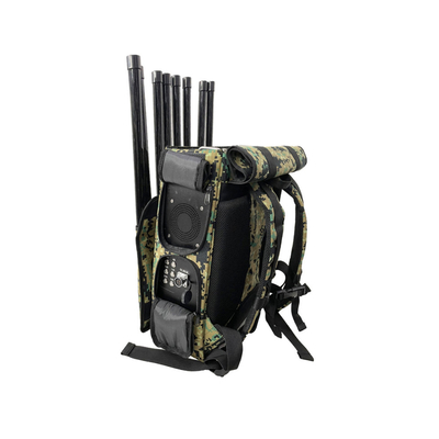 Anti FPV Signal GPS Backpack Jamming Device 350W 2.5KM 8 Channel Drone Jammer