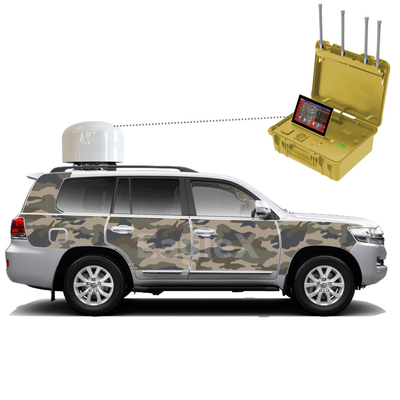 Camouflage Cruiser 3KM Anti Drone Jammer 8KM Detection Anti Drone Solution