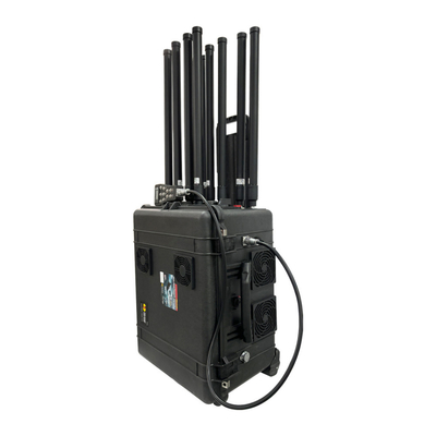 8 Kanaal 3KM Trolley Style Drone Jammer 1.2GHz 1.4GHz 1.5GHz 2.4GHz 5.2GHz 5.8GHz