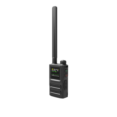 Zwarte handheld drone detector draagbare UAV detectie apparaat voor beveiliging en monitoring