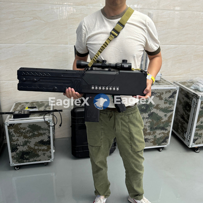 Krachtige 8-Frequentie 2000M Anti FPV Drone Gun Handheld Draagbare Drone Jammer 433MHz -5.8G