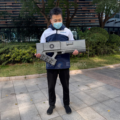 36h Endurance Draagbare Drone Defensie Oplossing voor Militaire Politie Concerten 1-3KM FPV Drone Jammer Met 5KM Detectie Detector