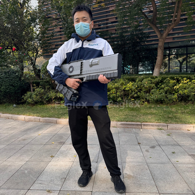 Draagbare handheld drone jammer pistool met 5 km detectie detector en 0-3 km jamming afstand