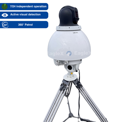 24/7 AI-gedreven RF-opto-elektronisch drone detector detectie, identificatie en tracking systeem