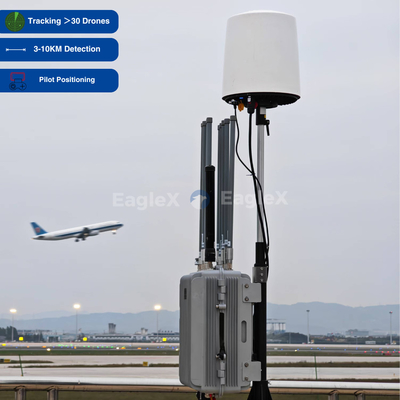 Airport Security Drone Detection 3/5/8/10KM FPV Drone Detector voor bewaking op breed frequentiebereik