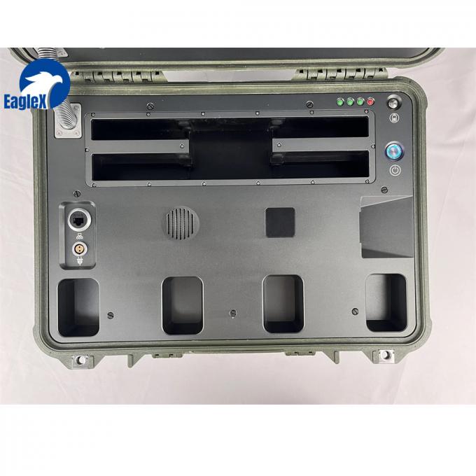 5km~10km 360° Volle luchtruimte IP66 Beschermingsniveau 900M 1.4G 2.4G 5.2G 5.8GHz 10 uur Operatie Drone detector detectie 2