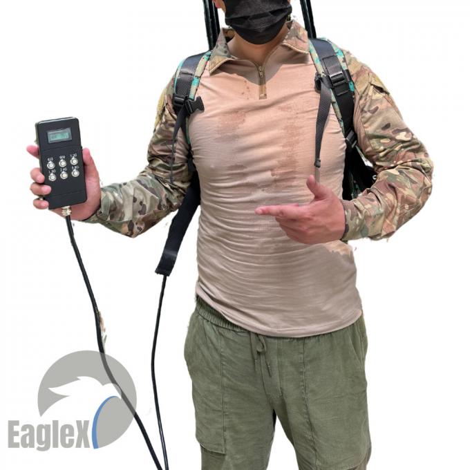 Camouflage rugzak Drone Jammer 2KM ~ 2.5KM Anti Drone Jammer Signal Blocker 0