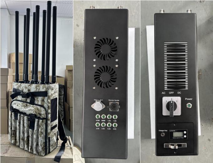 8 kanalen rugzak Drone Jammer Versterker Anti FPV Drone GPS Jamming 0