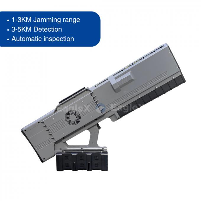 Draagbare handheld drone jammer pistool met 5 km detectie detector en 0-3 km jamming afstand 1