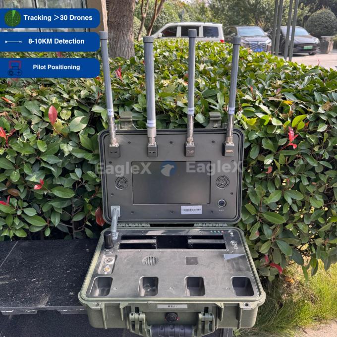 8-10 km FPV UAV Drone Detection Range Handheld Drone Detector met real-time pilot positionering 1